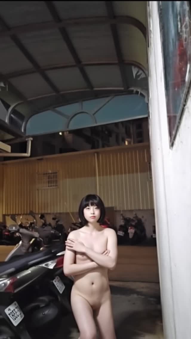 陳翊琳晚上在外面裸體自拍